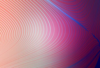 Light Pink vector backdrop with bent lines.