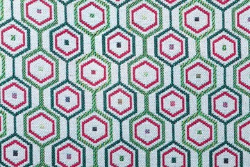 diamond-shaped texture, colored background