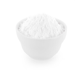 tapioca flour isolated on white background