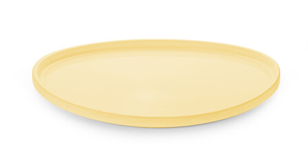 empty plate on white background.