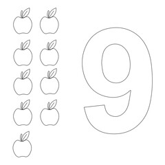 Web. figures are outlines for drawing. stencils for children. school stencils. E-learning thin line icons set. Ecucation icon collection vector