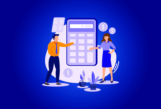 Accountant appointment illustration exclusive design inspiration