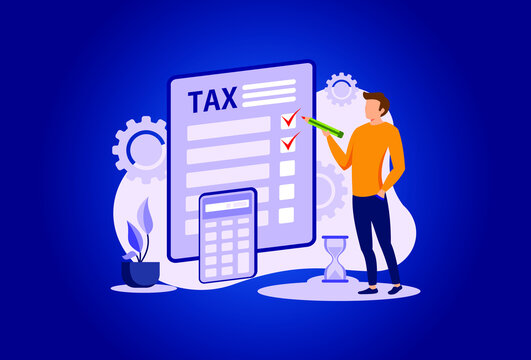 filing the taxes illustration exclusive design inspiration