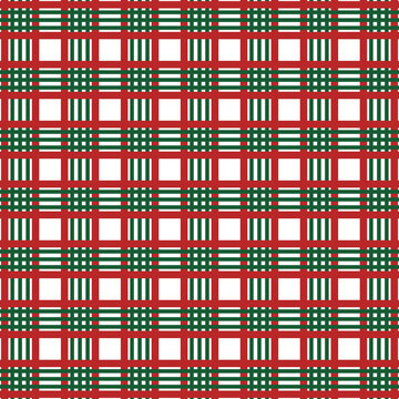 Christmas Checks pattern background, Red and green Christmas plaid pattern background, Christmas checkered pattern, vector Christmas checks pattern