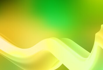 Light Green, Yellow vector blurred template.