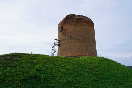 Blick auf den Stolper Turm oder auch Grützpott genannt in Brandenburg