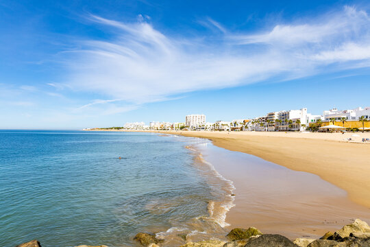 beach in Rota in Andalusia