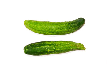 Cucumber green isolated on white background.