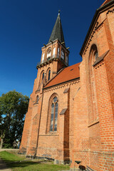 Fototapeta premium Church of Wustrow on Fischland in Germany