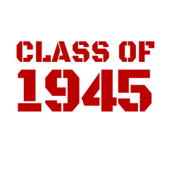 Classic of  1945 All original parts, 1945 birthday typography design