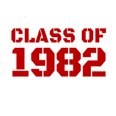 Classic of  1982 All original parts, 1982 birthday typography design