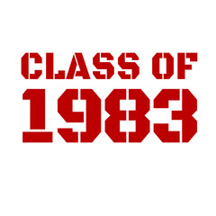 Obraz premium Classic of 1983 All original parts, 1983 birthday typography design