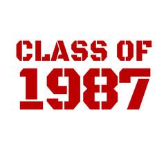 Classic of  1987 All original parts, 1987 birthday typography design