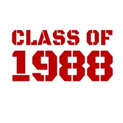 Classic of  1988 All original parts, 1988 birthday typography design