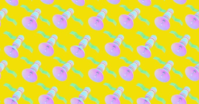 Minimal motion 3d art. Seamless animation pattern satellite. 4k video
