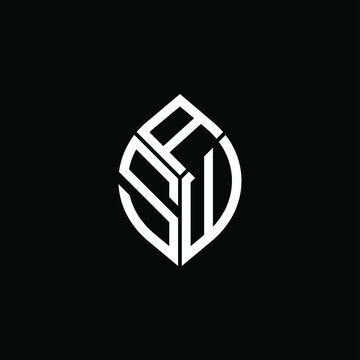 ASW letter logo creative design. ASW unique design
