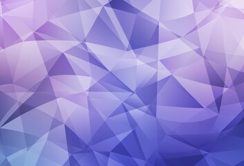 Light Pink, Blue vector abstract mosaic background.