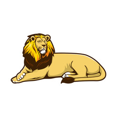 illustration of lion vector design