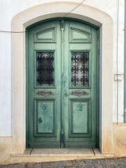 Old door of Portuguese algarve village