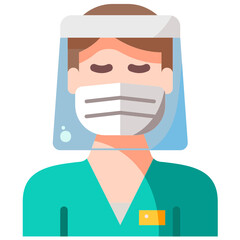 Male Nurse  flat icon