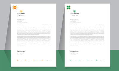 Letterhead format template, business style letterhead design template. Company letterhead template designs.