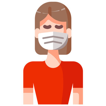 Face Mask Flat Icon