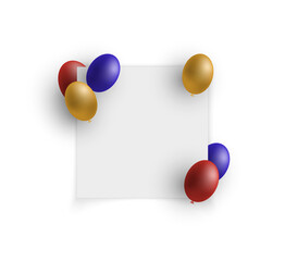 A sheet of paper for congratulations, invitations, cards. Vector