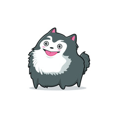 illustration of cute isolated dog vector design