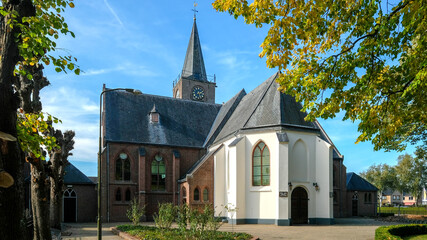 Fototapeta na wymiar Hervormde Kerk (1612) Elspeet, Gelderland province, The Netherlands