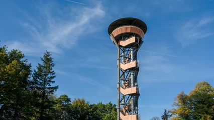 Fototapeten The lookout tower of Nunspeet, Gelderland province, The Netherlands    De uitkijktoren van Nunspeet © Holland-PhotostockNL