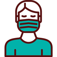 avoid crowds one color icon