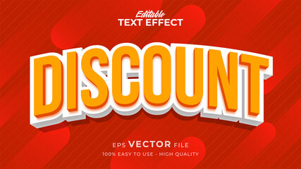 Sale banner editable text effect with comic style
