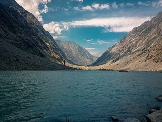 Sanaullah Lake or NasrullahLake; Kalam, Swat, Pakistan! 
The lake is is situated at a dead end...