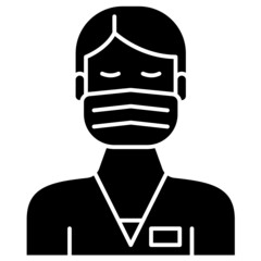 Male Nurse  solid icon