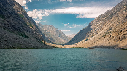 Sanaullah Lake or NasrullahLake; Kalam, Swat, Pakistan! 
The lake is is situated at a dead end...