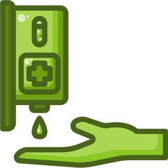 washing hand Two Tone icon