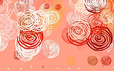 Light Pink vector elegant template with roses.