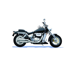 illustration of big motorcycle vector design 