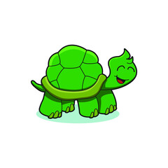 illustration of cute turtle vector design
