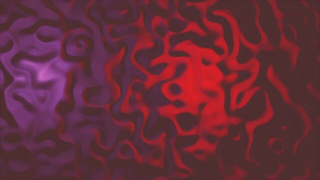 Abstract red oranic lines 3d animation