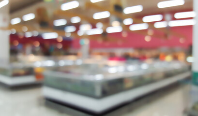 blurry supermarket for background