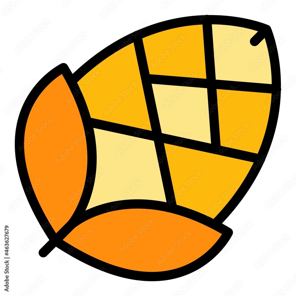 Poster undisclosed fir cone icon icon. outline undisclosed fir cone icon vector icon color flat isolated