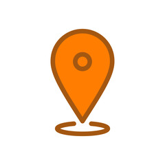 Location icon, map pin, gps mark pointer vector.