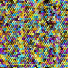 Geometric seamless pattern of a cubes in low poly style.