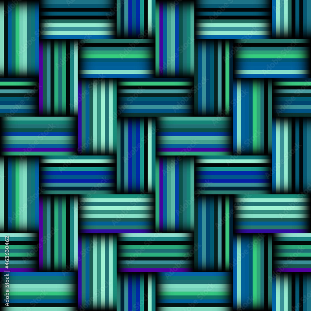Poster Patchwork textile pattern. Seamless quilting design background.