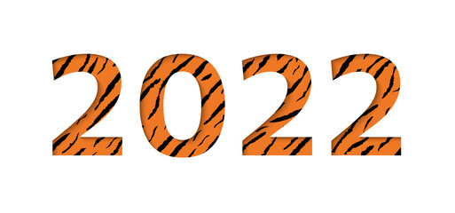 New Year 2022 tiger. Chinese calendar.