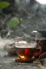 fragrant tea and teapot, the concept of a tea ceremony