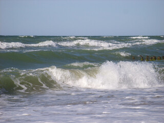 Fototapeta premium Waves in the Baltic Sea
