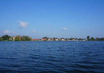 Blick auf Pritzerbe von der Havel aus fotografiert