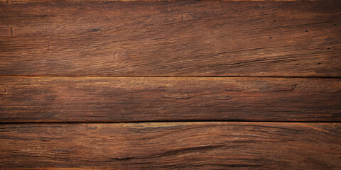 Fototapeta na wymiar dark wood texture, brown planks as background